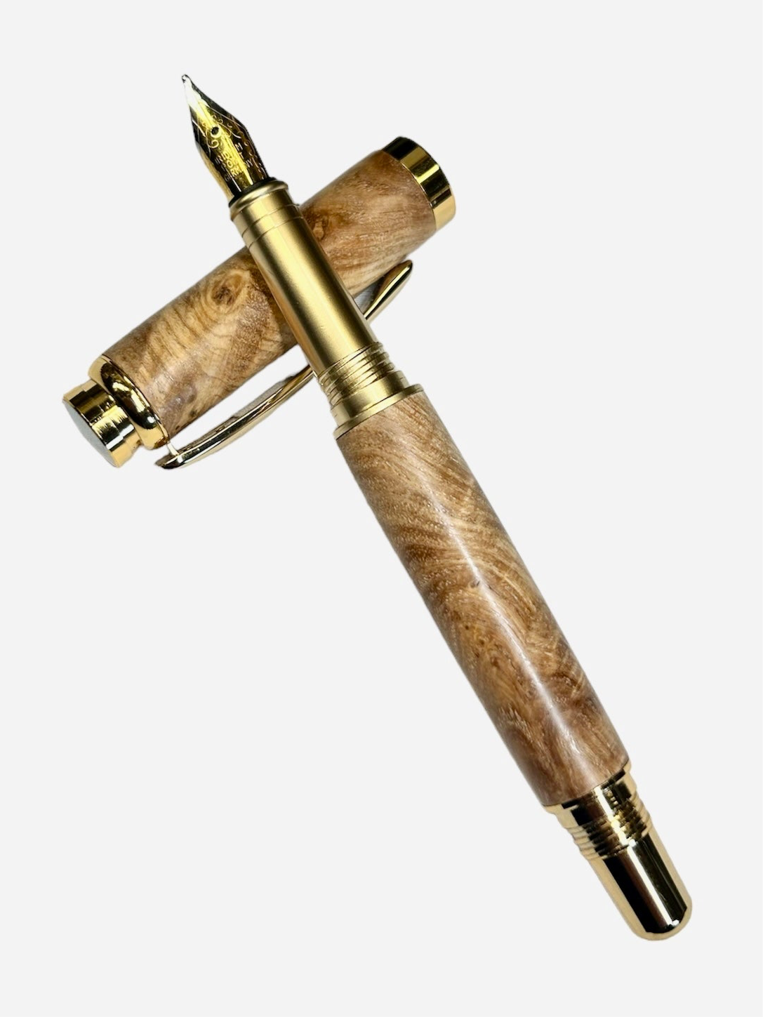 Big Leaf Flamed Maple Fountain Pen