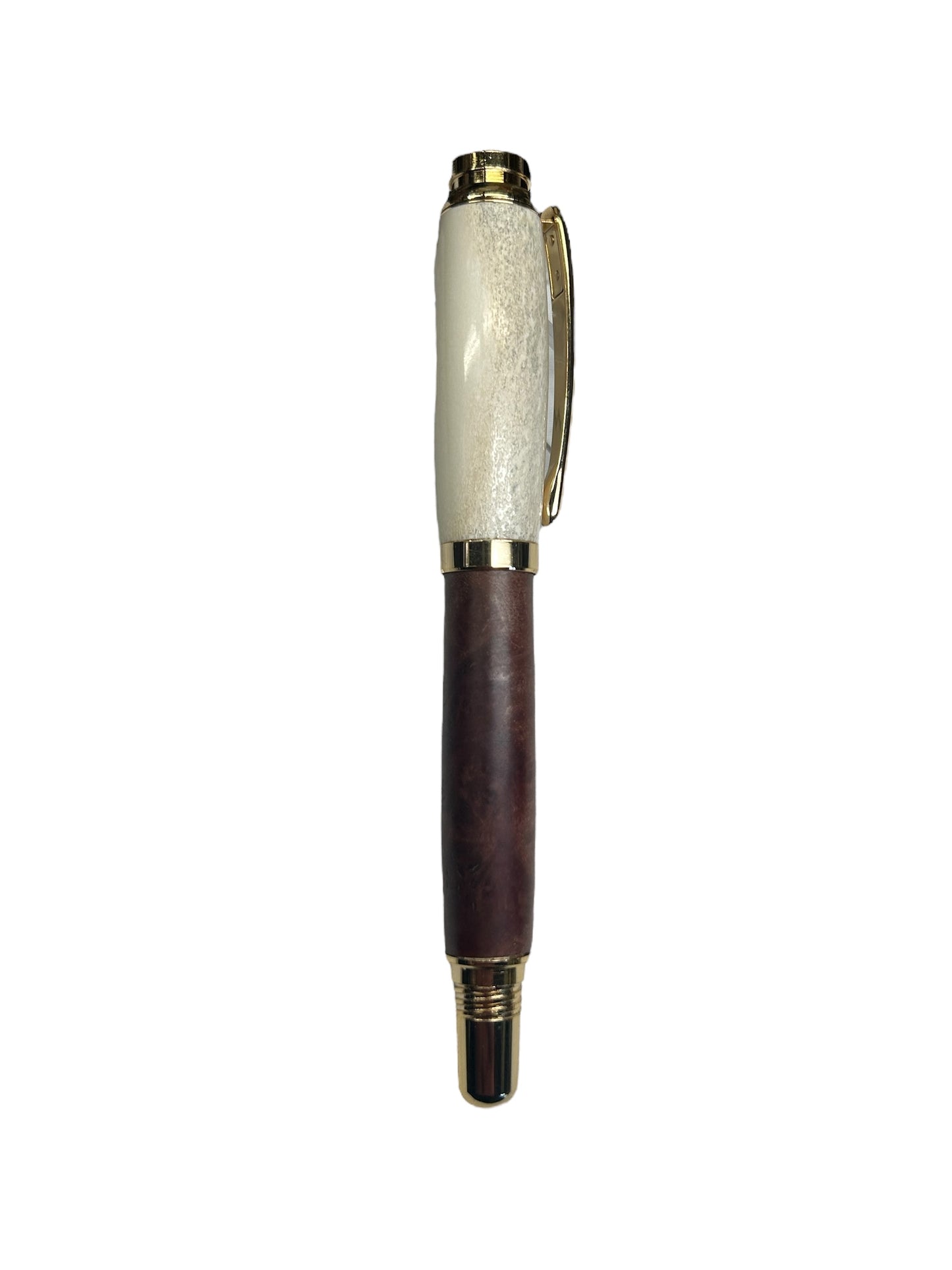 Bayur Burl/Deer Antler Rollerball