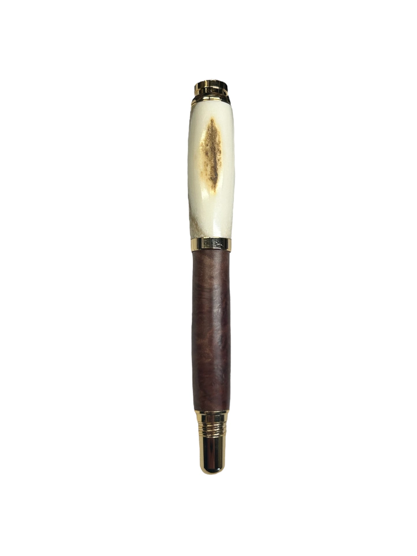 Bayur Burl/Deer Antler Rollerball